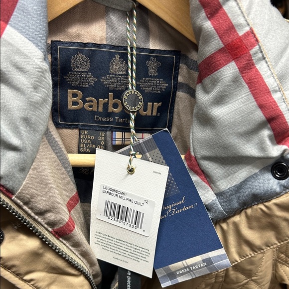 Barbour Tan Quilted Puffer Jacket - Picture 6 of 6